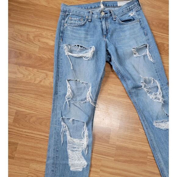 Rag & Bone Boyfriend Distressed Jean 25 - Picture 4 of 10
